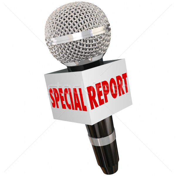 Special Report Interview Investigative Story Article Announcemen Stock photo © iqoncept