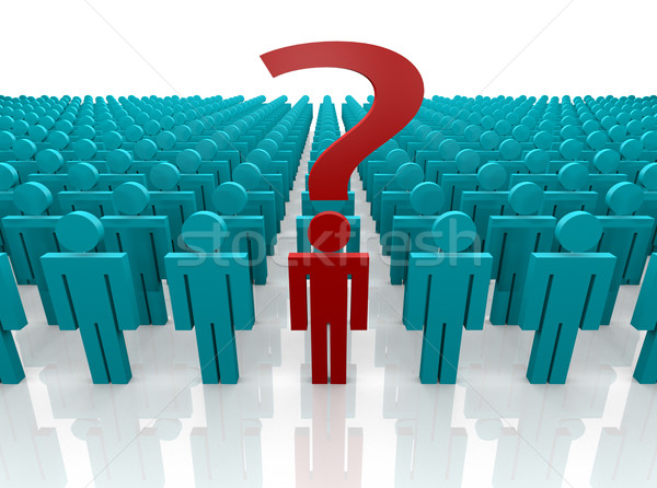 Individual asking a Question Stock photo © iqoncept