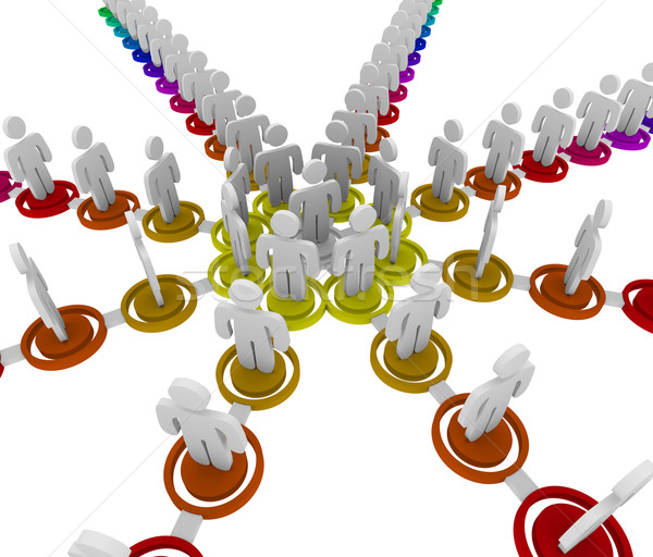 Organizational Chart - Links Stock photo © iqoncept