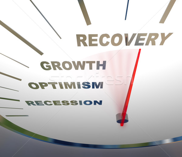 Speedometer - Recession Recovery Stock photo © iqoncept