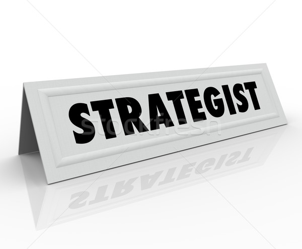 Strategist Name Tent Card Panelist Guest Speaker Consultant Stock photo © iqoncept