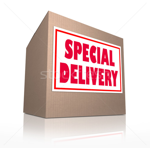 Special Delivery Mailed Cardboard Box Shipment  Stock photo © iqoncept