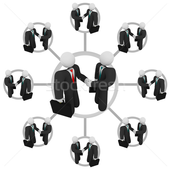 Handshake - Business Network Stock photo © iqoncept