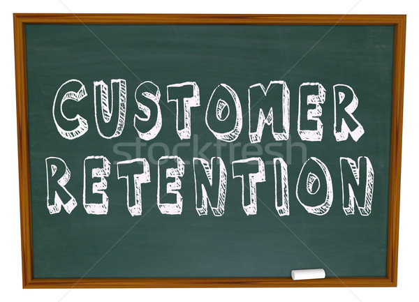 Customer Retention Words Dartboard Tips Advice Keeping Business Stock photo © iqoncept