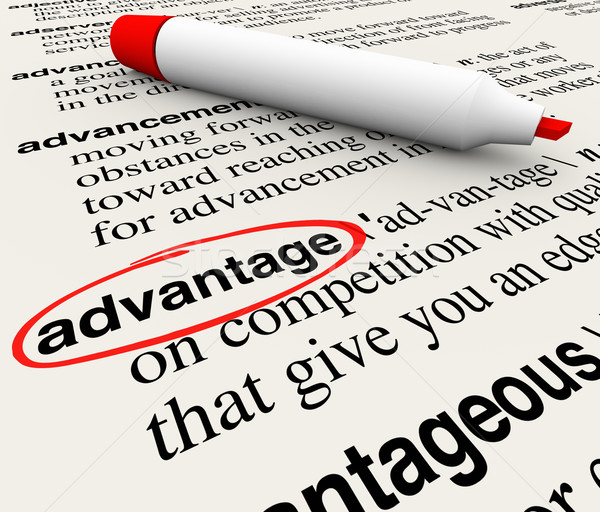 Advantage Dictionary Definition Word Circled Meaning Competitive Stock photo © iqoncept