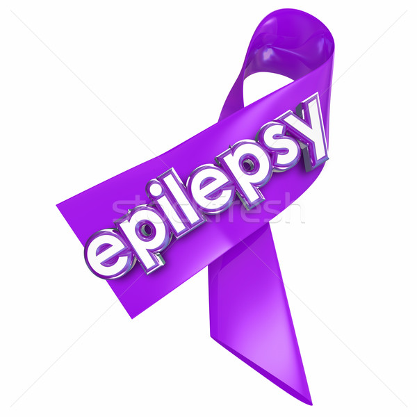 Epilepsy Purple Lavender Ribbon Cure Treat Health Care Stock photo © iqoncept