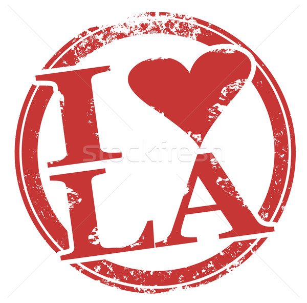 Amor corazón símbolo Los Ángeles ciudad Foto stock © iqoncept