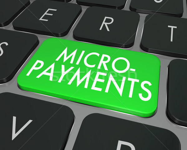 Micro Payments Words Computer Keyboard Buy Online Website  Stock photo © iqoncept