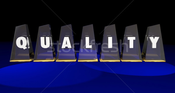 Quality Top Best Value Awards Letters Word 3d Illustration Stock photo © iqoncept