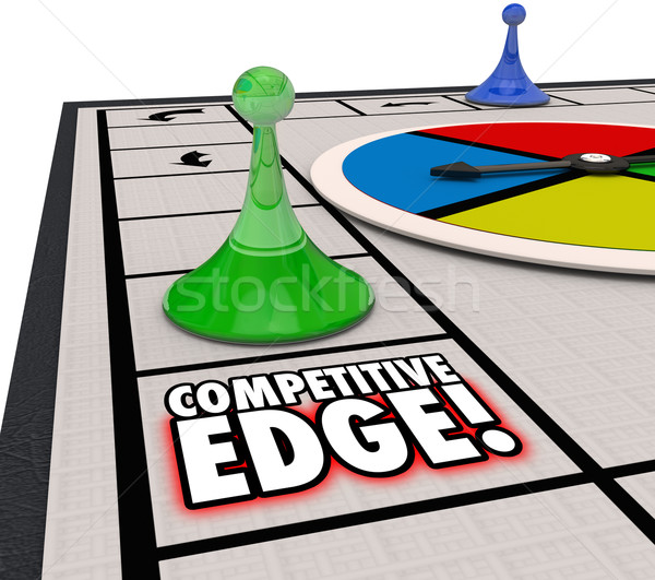 Rekabetçi kenar kazanan avantaj başarı Stok fotoğraf © iqoncept
