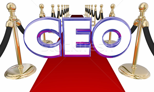 Chief Executive Officer CEO Red Carpet Event 3d Illustration Stock photo © iqoncept