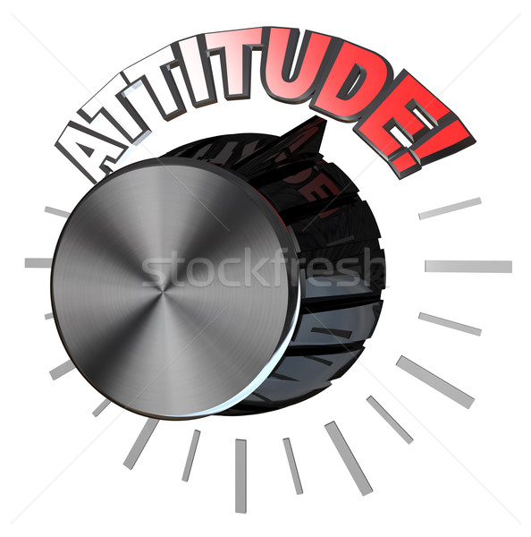 Attitude Volume Knob Turned to Highest Level to Succeed Stock photo © iqoncept