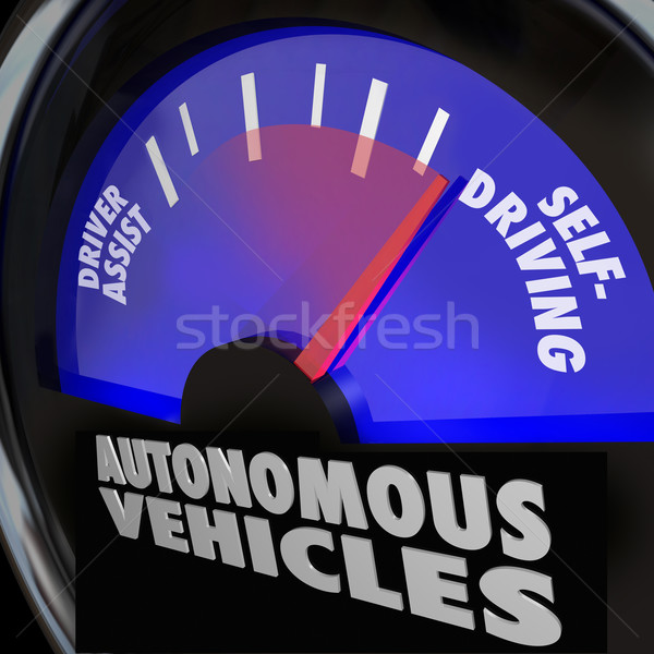 Autonomous Vehicles Self Driving Cars Gauge Stock photo © iqoncept