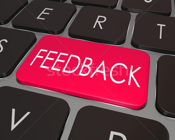 Feedback Word Computer Keyboard Key Opinion Stock photo © iqoncept