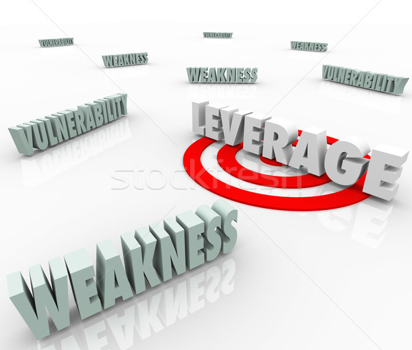 Leverage Targeted Edge Strength in Bargaining Negotiation Stock photo © iqoncept