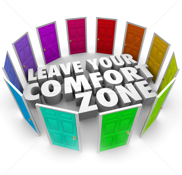 Leave Your Comfort Zone Doors New Opportunities Stock photo © iqoncept