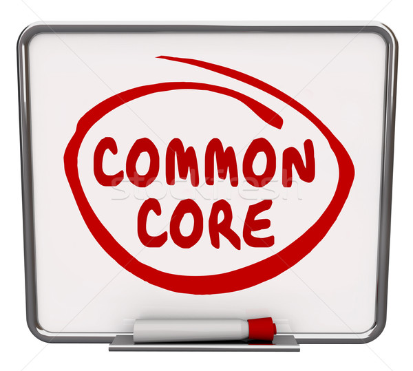 Common Core Word Circled Message Board Learning Concept Educatio Stock photo © iqoncept
