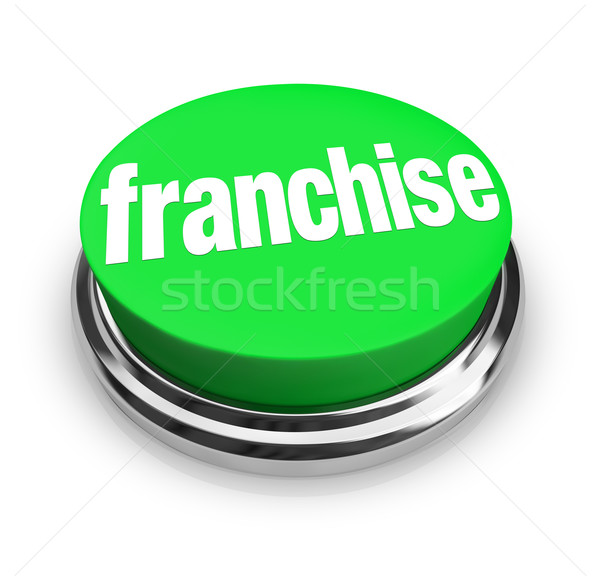 Stock photo: Franchise Button License Chain Business Opportunity Make Money
