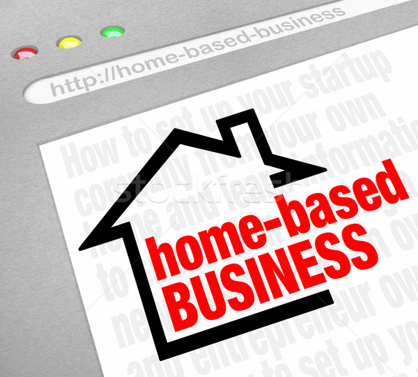 Home Based Business Advice Information Tips Online Website Inter Stock photo © iqoncept