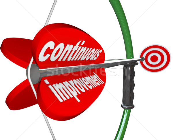 Continuous Improvement Bow Arrow Constant Better Progress Stock photo © iqoncept