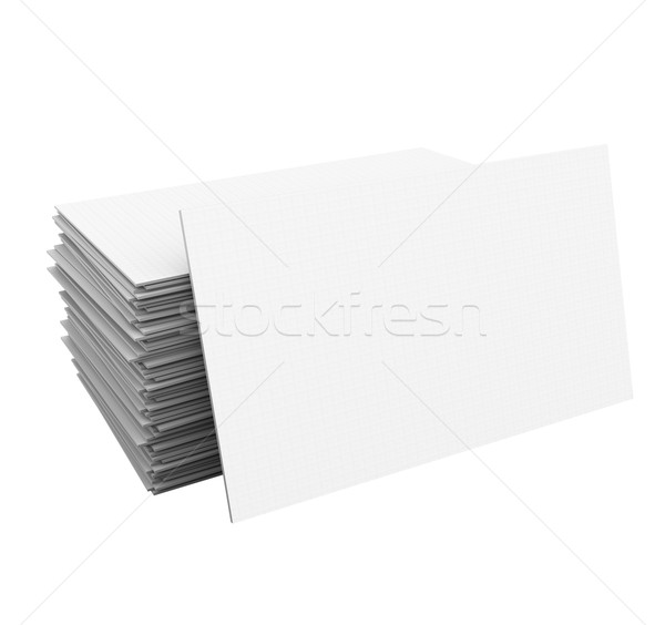 Blank Business Cards Stack Pile Copy Space Stock photo © iqoncept