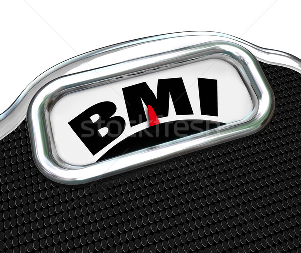 BMI Body Mass Index Acronym Scale Letters Stock photo © iqoncept