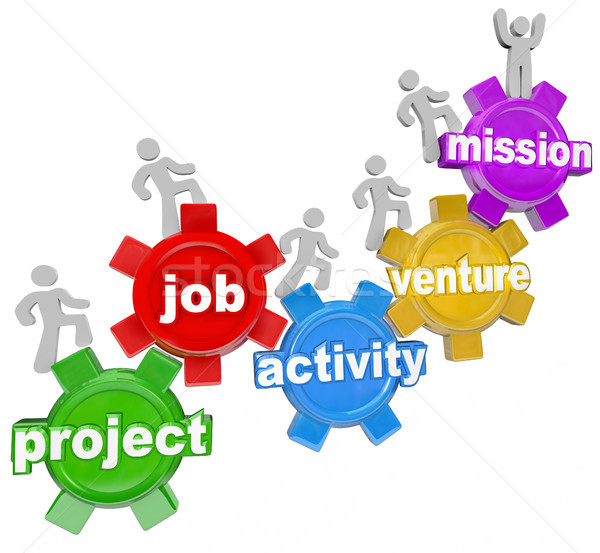 Stock photo: Project Team Working on Job Activity Venture Mission
