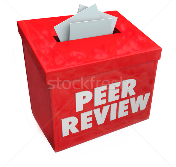 Stock photo: Peer Review Evaluation Comments Feedback Collection Box