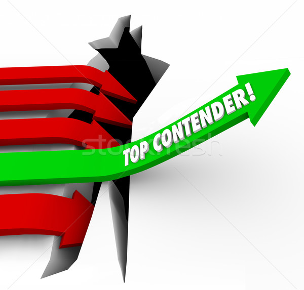 Top Contender Competitor Arrow Rising Best Player Challenger Stock photo © iqoncept