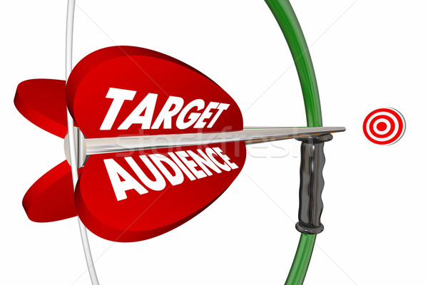 Target Audience Customers Group Bow Arrow 3d Illustration Stock photo © iqoncept