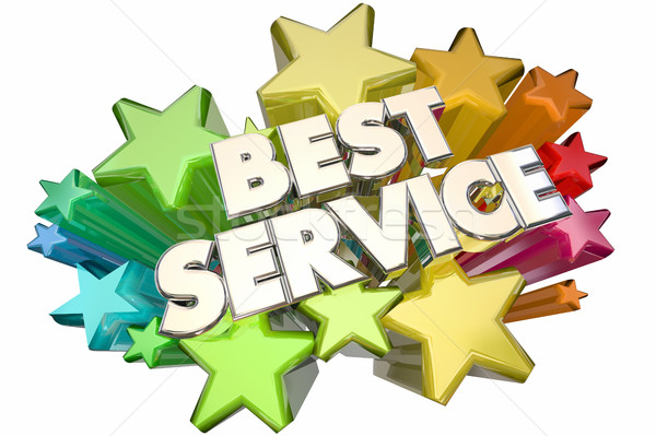 Best Service Company Customer Satisfaction Stars 3d Illustration Stock photo © iqoncept