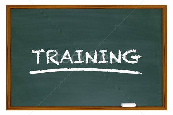 Training Education Class School Chalk Board Learning 3d Illustra Stock photo © iqoncept