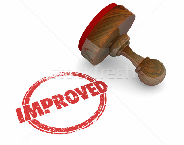 Improved Stamp Word New Update Better Product 3d Illustration Stock photo © iqoncept