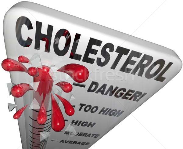 Stock photo: Cholesterol Dangerous Level Measuring Risk Heart Disease Stroke
