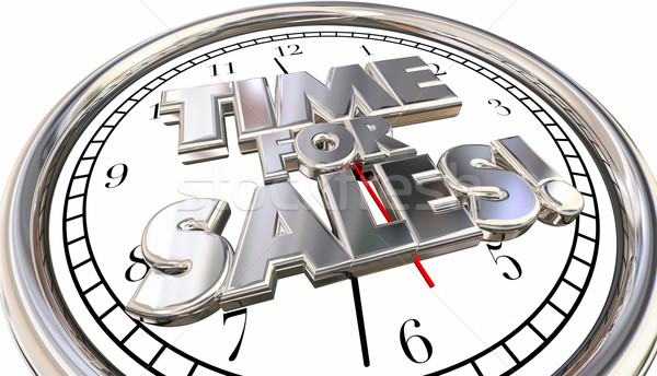 Time for Sales Selling Countdown Deadline Clock Ticking Words Stock photo © iqoncept