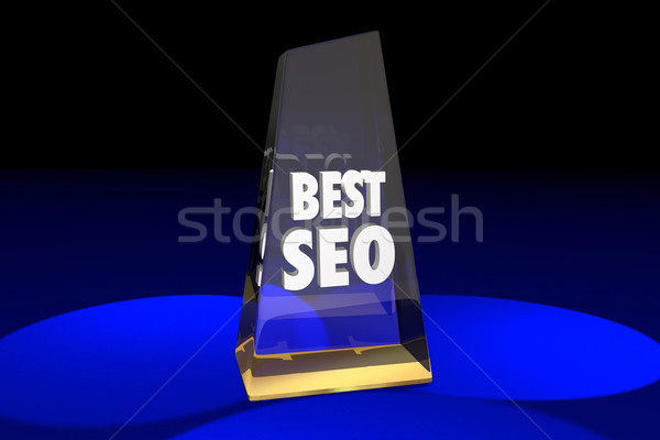 Best SEO Search Engine Optimization Award Words 3d Illustration Stock photo © iqoncept