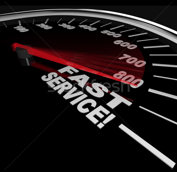 Fast Service - Speedometer of Speedy Customer Support Stock photo © iqoncept