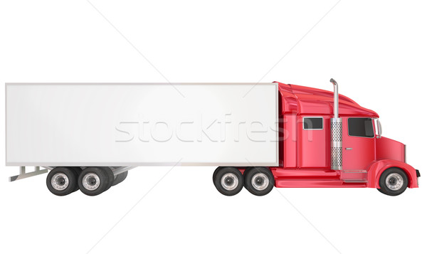 Vermelho 18 classe caminhão cópia espaço táxi Foto stock © iqoncept
