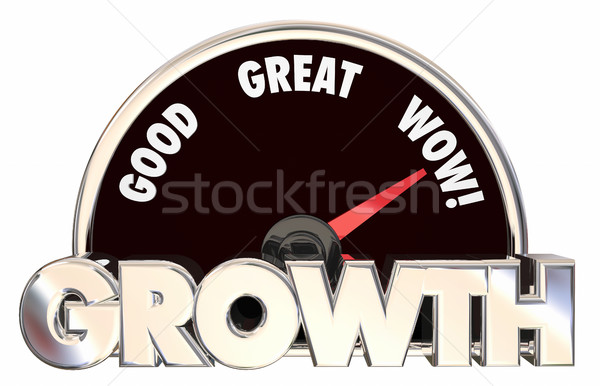 Growth Increase Improve Tracking Success 3d Illustration Stock photo © iqoncept