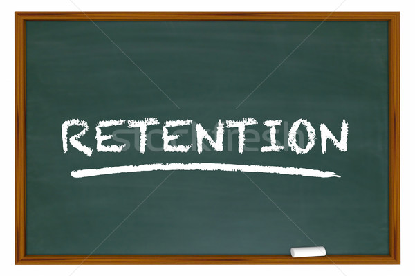 Retention Chalk Board Word Retain Customers Employees 3d Illustr Stock photo © iqoncept