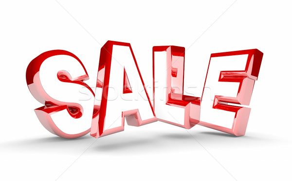 Sale Word Letters Discount Save Money 3d Illustration Stock photo © iqoncept