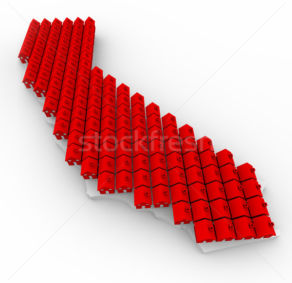 California Houses - Real Estate Map Stock photo © iqoncept