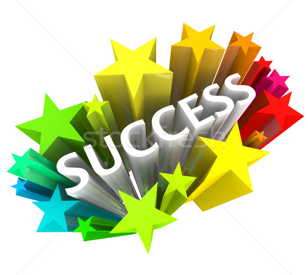 Success - Word Surrounded by Colorful Stars Stock photo © iqoncept