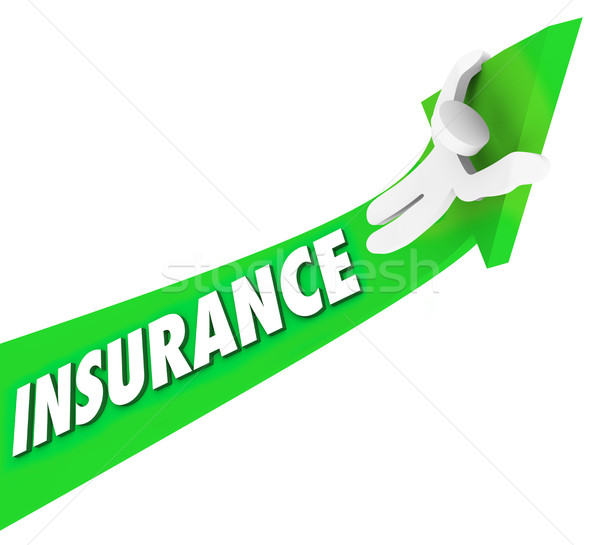 Insurance Person Riding High Costs Expenses Medical Prices Stock photo © iqoncept