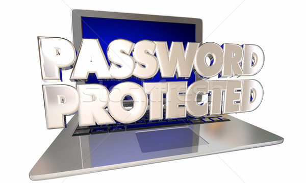 Password Protection Computer Laptop Personal Internet Security A Stock photo © iqoncept