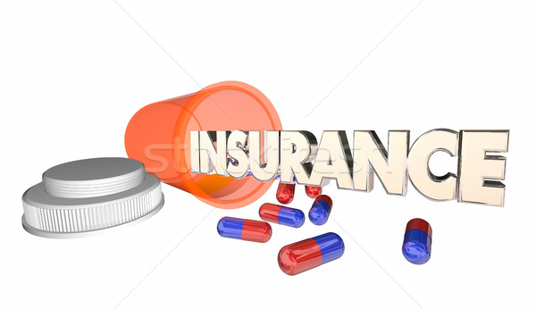 Insurance Medicine Coverage Prescription Bottle 3d Illustration Stock photo © iqoncept