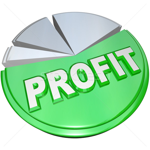 Profit Pie Chart Revenue Split Profits Vs Costs Stock photo © iqoncept