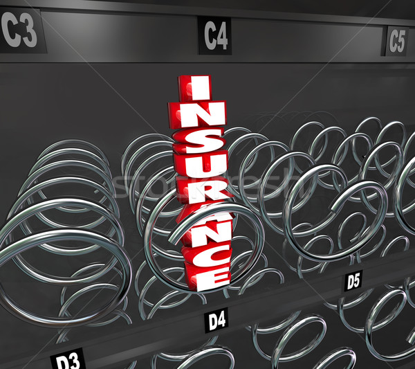Sigorta kelime otomat sağlık seçim 3D Stok fotoğraf © iqoncept