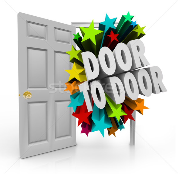 Door to Door Sales Solicitation Prospect New Customers Stars 3d  Stock photo © iqoncept