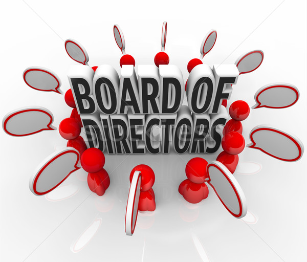 Board of Directors People Speech Bubbles Discussion Company Lead Stock photo © iqoncept